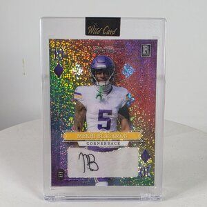 Mekhi Blackmon Autographed 1/1 Rookie Card Wild Card Stacked Deck Rainbow Foil 1